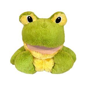 Spark Create Imagine Plush Stuffed Toy Green Frog Hand Puppet 12" No Sound